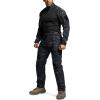 CQR Men’s Tactical Pants, Water Resistant Ripstop Cargo Pants, Lightweight EDC Work Hiking Pants, Outdoor Apparel(Duratex Mag Pocket Print Utility Camo Black)