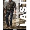 CQR Men’s Tactical Pants, Water Resistant Ripstop Cargo Pants, Lightweight EDC Work Hiking Pants, Outdoor Apparel(Duratex Mag Pocket Print Utility Camo Black)