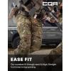 CQR Men’s Tactical Pants, Water Resistant Ripstop Cargo Pants, Lightweight EDC Work Hiking Pants, Outdoor Apparel(Duratex Mag Pocket Utility Camo)