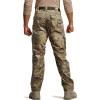 CQR Men’s Tactical Pants, Water Resistant Ripstop Cargo Pants, Lightweight EDC Work Hiking Pants, Outdoor Apparel(Duratex Mag Pocket Utility Camo)