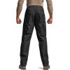 CQR Men’s Tactical Pants, Water Resistant Ripstop Cargo Pants, Lightweight EDC Work Hiking Pants, Outdoor Apparel(Raider Black)