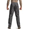 CQR Men’s Tactical Pants, Water Resistant Ripstop Cargo Pants, Lightweight EDC Work Hiking Pants, Outdoor Apparel(Raider Charcoal)