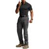 CQR Men’s Tactical Pants, Water Resistant Ripstop Cargo Pants, Lightweight EDC Work Hiking Pants, Outdoor Apparel(Raider Charcoal)