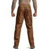 CQR Men’s Tactical Pants, Water Resistant Ripstop Cargo Pants, Lightweight EDC Work Hiking Pants, Outdoor Apparel(Raider Copper Brown)