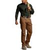 CQR Men’s Tactical Pants, Water Resistant Ripstop Cargo Pants, Lightweight EDC Work Hiking Pants, Outdoor Apparel(Raider Copper Brown)