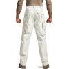 CQR Men’s Tactical Pants, Water Resistant Ripstop Cargo Pants, Lightweight EDC Work Hiking Pants, Outdoor Apparel(Raider Frosted White)
