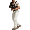 CQR Men’s Tactical Pants, Water Resistant Ripstop Cargo Pants, Lightweight EDC Work Hiking Pants, Outdoor Apparel(Raider Frosted White)