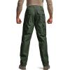 CQR Men’s Tactical Pants, Water Resistant Ripstop Cargo Pants, Lightweight EDC Work Hiking Pants, Outdoor Apparel(Raider Green Kelp)