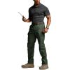 CQR Men’s Tactical Pants, Water Resistant Ripstop Cargo Pants, Lightweight EDC Work Hiking Pants, Outdoor Apparel(Raider Green Kelp)