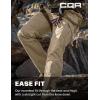 CQR Men’s Tactical Pants, Water Resistant Ripstop Cargo Pants, Lightweight EDC Work Hiking Pants, Outdoor Apparel(Raider Khaki)