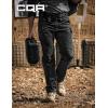 CQR Men’s Tactical Pants, Water Resistant Ripstop Cargo Pants, Lightweight EDC Work Hiking Pants, Outdoor Apparel(Raider Mag Pocket Black)