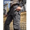 CQR Men’s Tactical Pants, Water Resistant Ripstop Cargo Pants, Lightweight EDC Work Hiking Pants, Outdoor Apparel(Raider Mag Pocket Charcoal)