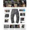 CQR Men’s Tactical Pants, Water Resistant Ripstop Cargo Pants, Lightweight EDC Work Hiking Pants, Outdoor Apparel(Raider Mag Pocket Charcoal)