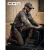 CQR Men’s Tactical Pants, Water Resistant Ripstop Cargo Pants, Lightweight EDC Work Hiking Pants, Outdoor Apparel(Raider Mag Pocket Dark Brown)