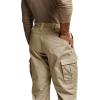 CQR Men’s Tactical Pants, Water Resistant Ripstop Cargo Pants, Lightweight EDC Work Hiking Pants, Outdoor Apparel(Raider Mag Pocket Khaki)