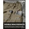 CQR Men’s Tactical Pants, Water Resistant Ripstop Cargo Pants, Lightweight EDC Work Hiking Pants, Outdoor Apparel(Raider Mag Pocket Soil Green)