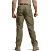 CQR Men’s Tactical Pants, Water Resistant Ripstop Cargo Pants, Lightweight EDC Work Hiking Pants, Outdoor Apparel(Raider Mag Soil Green)