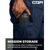 CQR Men’s Tactical Pants, Water Resistant Ripstop Cargo Pants, Lightweight EDC Work Hiking Pants, Outdoor Apparel(Raider Midnight Blue)