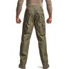 CQR Men’s Tactical Pants, Water Resistant Ripstop Cargo Pants, Lightweight EDC Work Hiking Pants, Outdoor Apparel(Raider Soil Green)