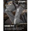 CQR Men’s Tactical Pants, Water Resistant Ripstop Cargo Pants, Lightweight EDC Work Hiking Pants, Outdoor Apparel(Raider Stone)