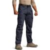 CQR Men’s Tactical Pants, Water Resistant Ripstop Cargo Pants, Lightweight EDC Work Hiking Pants, Outdoor Apparel(Duratex Mag Pocket Police Navy)