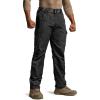 CQR Men’s Tactical Pants, Water Resistant Ripstop Cargo Pants, Lightweight EDC Work Hiking Pants, Outdoor Apparel(Raider Black)