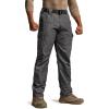 CQR Men’s Tactical Pants, Water Resistant Ripstop Cargo Pants, Lightweight EDC Work Hiking Pants, Outdoor Apparel(Raider Charcoal)