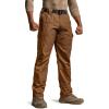 CQR Men’s Tactical Pants, Water Resistant Ripstop Cargo Pants, Lightweight EDC Work Hiking Pants, Outdoor Apparel(Raider Copper Brown)
