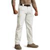 CQR Men’s Tactical Pants, Water Resistant Ripstop Cargo Pants, Lightweight EDC Work Hiking Pants, Outdoor Apparel(Raider Frosted White)