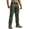 CQR Men’s Tactical Pants, Water Resistant Ripstop Cargo Pants, Lightweight EDC Work Hiking Pants, Outdoor Apparel(Raider Green Kelp)
