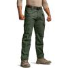 CQR Men’s Tactical Pants, Water Resistant Ripstop Cargo Pants, Lightweight EDC Work Hiking Pants, Outdoor Apparel(Raider Mag Green Kelp)