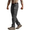 CQR Men’s Tactical Pants, Water Resistant Ripstop Cargo Pants, Lightweight EDC Work Hiking Pants, Outdoor Apparel(Raider Mag Pocket Charcoal)