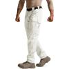 CQR Men’s Tactical Pants, Water Resistant Ripstop Cargo Pants, Lightweight EDC Work Hiking Pants, Outdoor Apparel(Raider Mag Pocket Frosted White)