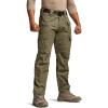 CQR Men’s Tactical Pants, Water Resistant Ripstop Cargo Pants, Lightweight EDC Work Hiking Pants, Outdoor Apparel(Raider Mag Soil Green)