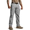 CQR Men’s Tactical Pants, Water Resistant Ripstop Cargo Pants, Lightweight EDC Work Hiking Pants, Outdoor Apparel(Raider Stone)