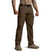 CQR Men’s Tactical Pants, Water Resistant Ripstop Cargo Pants, Lightweight EDC Work Hiking Pants, Outdoor Apparel(Raider Tundra)