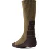 CQR 3 Pack Men and Women Wool Hiking Mid Calf Crew Socks, Moisture Wicking Breathable Outdoor Tactical Cushion boot Socks(Rex Arc 10in Coyote Brown)
