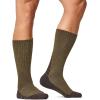 CQR 3 Pack Men and Women Wool Hiking Mid Calf Crew Socks, Moisture Wicking Breathable Outdoor Tactical Cushion boot Socks(Rex Arc 10in Coyote Brown)