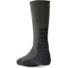 CQR 3 Pack Men and Women Wool Hiking Mid Calf Crew Socks, Moisture Wicking Breathable Outdoor Tactical Cushion boot Socks(Rex Arc 10in Soil Green)