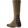CQR 3 Pack Men and Women Wool Hiking Mid Calf Crew Socks, Moisture Wicking Breathable Outdoor Tactical Cushion boot Socks(Rex Boot 10in Coyote Brown)