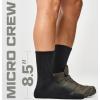 CQR 3 Pack Men and Women Wool Hiking Mid Calf Crew Socks, Moisture Wicking Breathable Outdoor Tactical Cushion boot Socks(Rex Lt 8.5in Black)