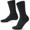 CQR 3 Pack Men and Women Wool Hiking Mid Calf Crew Socks, Moisture Wicking Breathable Outdoor Tactical Cushion boot Socks(Rex Lt 8.5in Black)