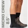CQR 3 Pack Men and Women Wool Hiking Mid Calf Crew Socks, Moisture Wicking Breathable Outdoor Tactical Cushion boot Socks(Rex Tac 8.5in Black/Soil Green/Coyote Brown)