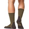 CQR 3 Pack Men and Women Wool Hiking Mid Calf Crew Socks, Moisture Wicking Breathable Outdoor Tactical Cushion boot Socks(Rex Tac 8.5in Coyote Brown)