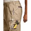 CQR Men’s Quick Dry Work Pants, Water Resistant Outdoor Tactical Pants, Lightweight Stretch Cargo Hiking Pants(Dura Flex Pants Alamo Khaki)