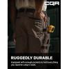 CQR Men’s Quick Dry Work Pants, Water Resistant Outdoor Tactical Pants, Lightweight Stretch Cargo Hiking Pants(Dura Flex Pants Dark Brown)