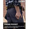 CQR Men’s Quick Dry Work Pants, Water Resistant Outdoor Tactical Pants, Lightweight Stretch Cargo Hiking Pants(Duratex Pants Police Navy)