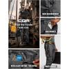 CQR Men’s Quick Dry Work Pants, Water Resistant Outdoor Tactical Pants, Lightweight Stretch Cargo Hiking Pants(Frontline Charcoal)