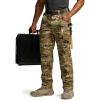 CQR Men’s Quick Dry Work Pants, Water Resistant Outdoor Tactical Pants, Lightweight Stretch Cargo Hiking Pants(Print Work Pants Utility Camo)