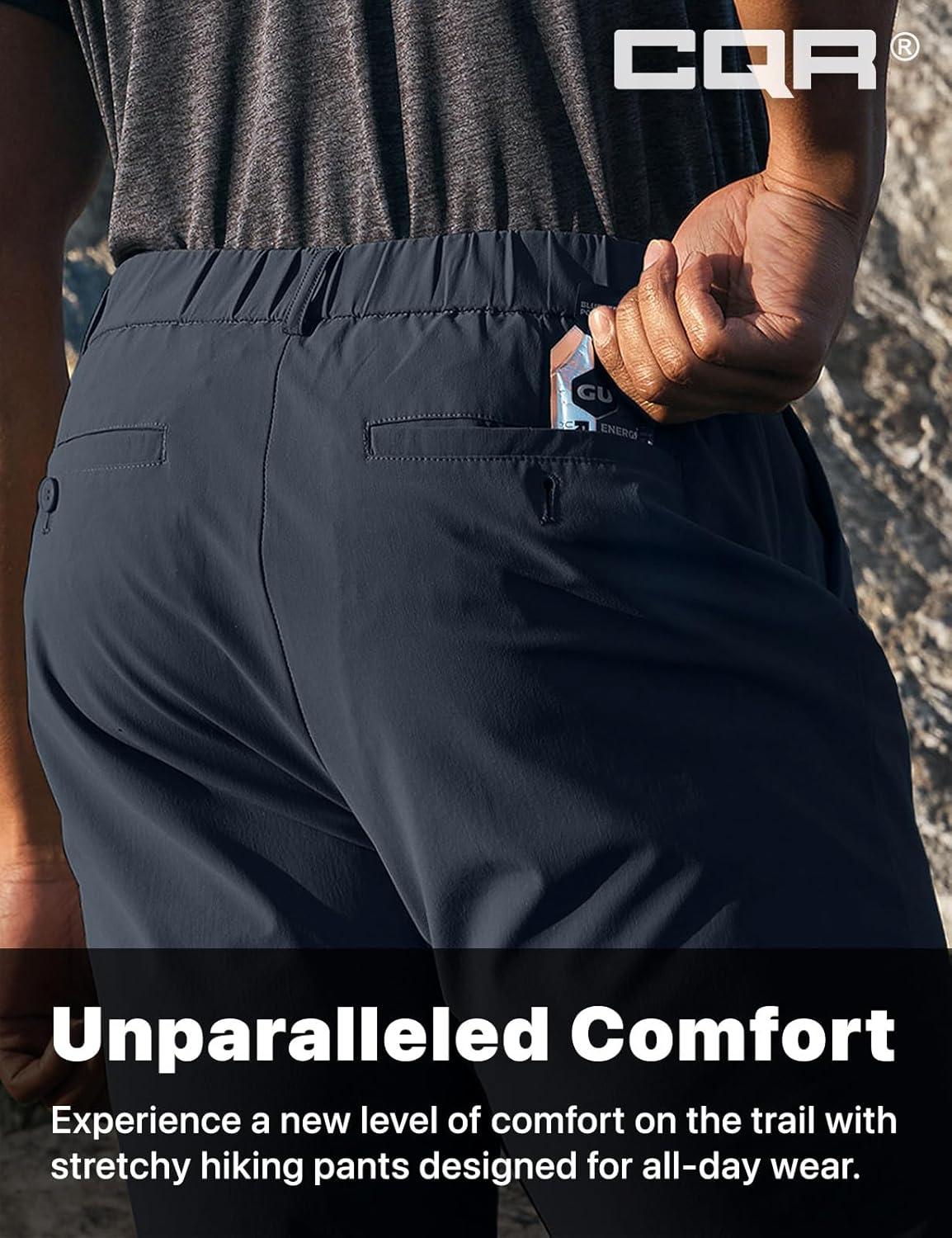 image:imageCQR Mens Quick Dry Stretch Hiking Cargo Shorts Lightweight Water Resistant Tactical Casual Golf amp Outdoor with PocketsHike Flex Navy